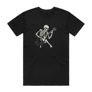 Skeleton Playing Guitar - Music T-Shirt - Black