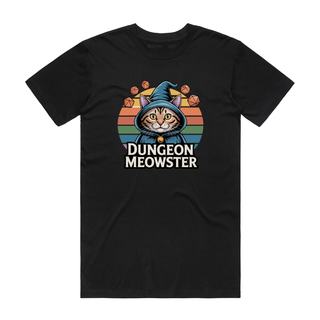 Dungeon Meowster (DND) - Gaming T-Shirt - Black