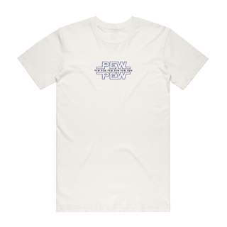 Pew Pew - Slogan T-Shirt - Natural