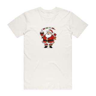 Ho Ho Uh Oh - Christmas T-Shirt - Natural