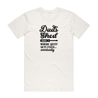 Dad's Shed - Dad T-Shirt - Natural