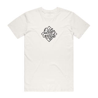 Older Than Google - Slogan T-Shirt - Natural