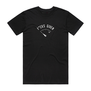 Fcks Given - Slogan T-Shirt - Black