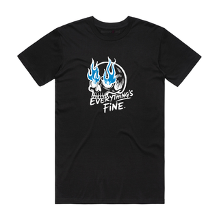 Everything's Fine (Skull) - Halloween T-Shirt - Black