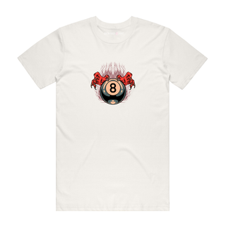 Zombie Hands 8Ball - Halloween T-Shirt - Natural