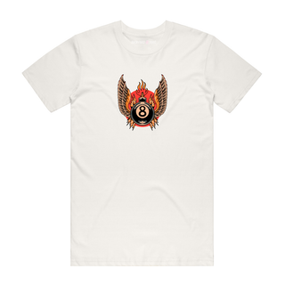 Winged 8Ball - Graphic T-Shirt - Natural