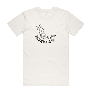 Meowmaid - Cat T-Shirt - Natural