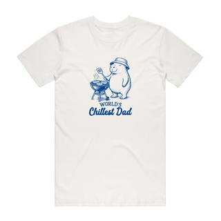 World's Chillest Dad - Dad T-Shirt - Natural