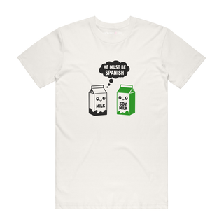 Soy Milk - Funny T-Shirt - Natural