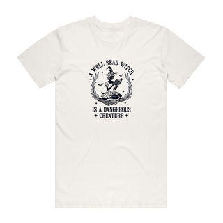 Well Read Witch - Halloween T-Shirt - Natural