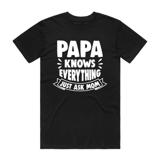 Papa Knows Best - Dad T-Shirt - Edited