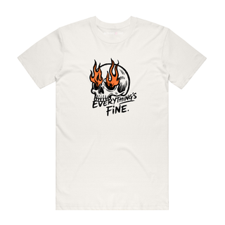 Everything's Fine (Skull) - Halloween T-Shirt - Natural