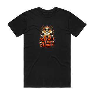 Day Drinking (Skull) - Halloween T-Shirt - Black