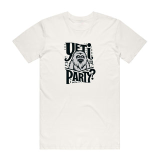 Yeti To Party - Graphic T-Shirt - Natural