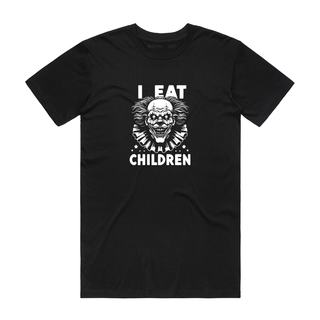 I Eat Children (White) - Halloween T-Shirt - Black