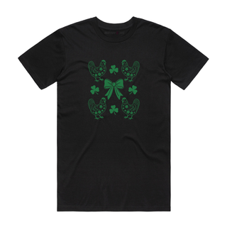 Lucky Hen - Saint Patrick's Day T-Shirt - Black