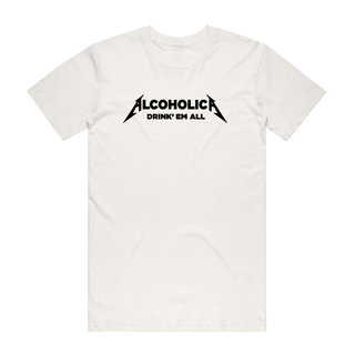 Alcoholica - Funny T-Shirt - Natural