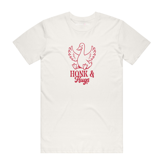Honk And Hugs - Graphic T-Shirt - Natural