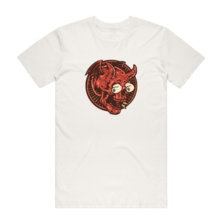 Red Skull - Halloween T-Shirt - Natural