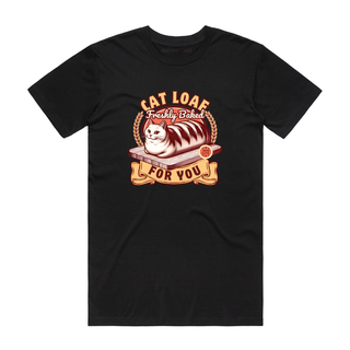 Cat Loaf - Cat T-Shirt - Black
