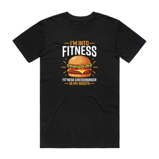 Cheeseburger - Funny T-Shirt - Black