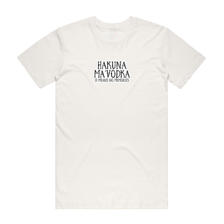 Hakuna Ma'Vodka - Slogan T-Shirt - Natural