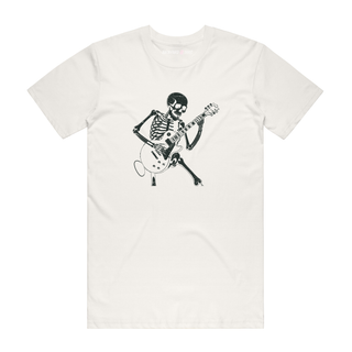 Skeleton Playing Guitar - Music T-Shirt - Natural