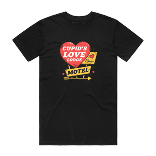 Cupid's Love Lodge - Valentine's Day T-Shirt - Black