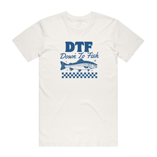 Down To Fish - Fishing T-Shirt - Natural