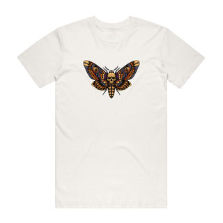 Skull Moth - Halloween T-Shirt - Natural