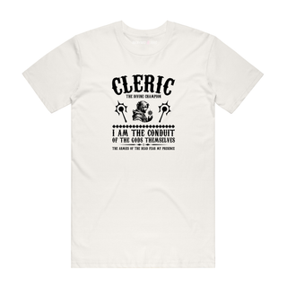 Cleric - Gaming T-Shirt - Natural