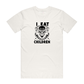 I Eat Children (Black) - Halloween T-Shirt - Natural