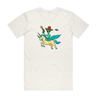 Alien Unicorn - Graphic T-Shirt - Natural