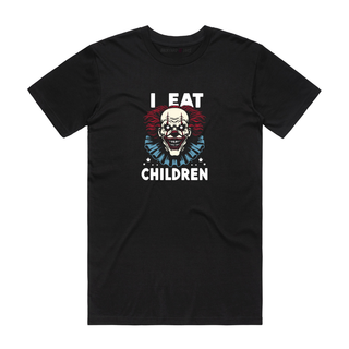 I Eat Children (Coloured) - Halloween T-Shirt - Black