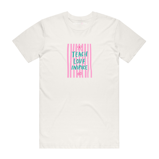 Teach Love Inspire - Teacher T-Shirt - Natural