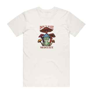 Don't Hate Meditate - Graphic T-Shirt - Natural