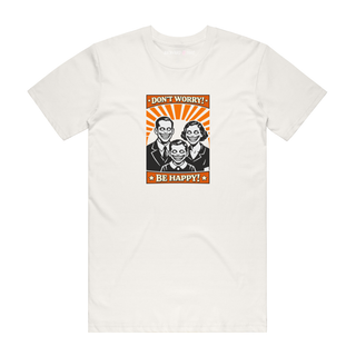 Don't Worry Be Happy (Smile) - Halloween T-Shirt - Natural