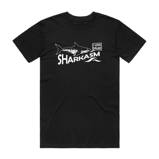 Sharkasm - Funny T-Shirt - Black