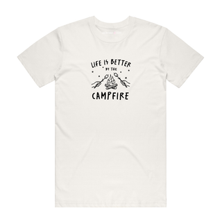 Life Is Better At The Campfire - Graphic T-Shirt - Natural