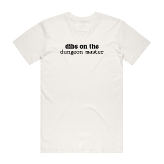 Dibs On The Dungeon Master - Gaming T-Shirt - Natural
