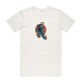 Flamin' Tiger - Graphic T-Shirt - Natural