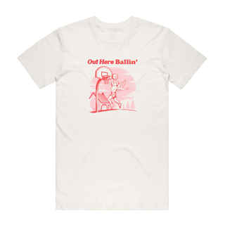 Out Here Ballin' - Valentine's Day T-Shirt - Natural