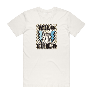 Wild Child - Slogan T-Shirt - Natural