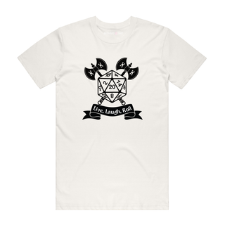 Live, Laugh, Roll - Gaming T-Shirt - Natural