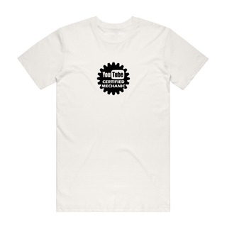 Certified Youtube Mechanic (Black) - Slogan T-Shirt - Natural