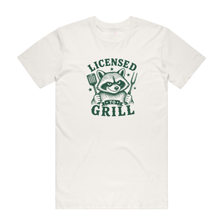Licensed To Grill - Graphic T-Shirt - Natural