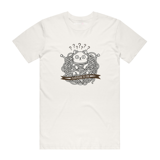 Everything Is Fine (Cat) - Cat T-Shirt - Natural