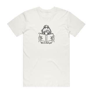 Life Of A Book Girl - Book T-Shirt - Natural