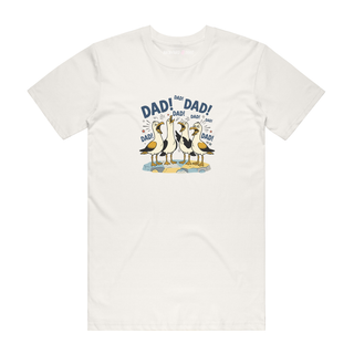 Seagull Dad - Dad T-Shirt - Natural