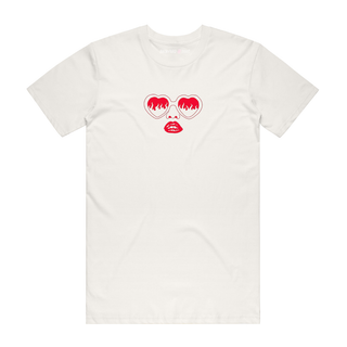 Flame Glasses - Graphic T-Shirt - Natural